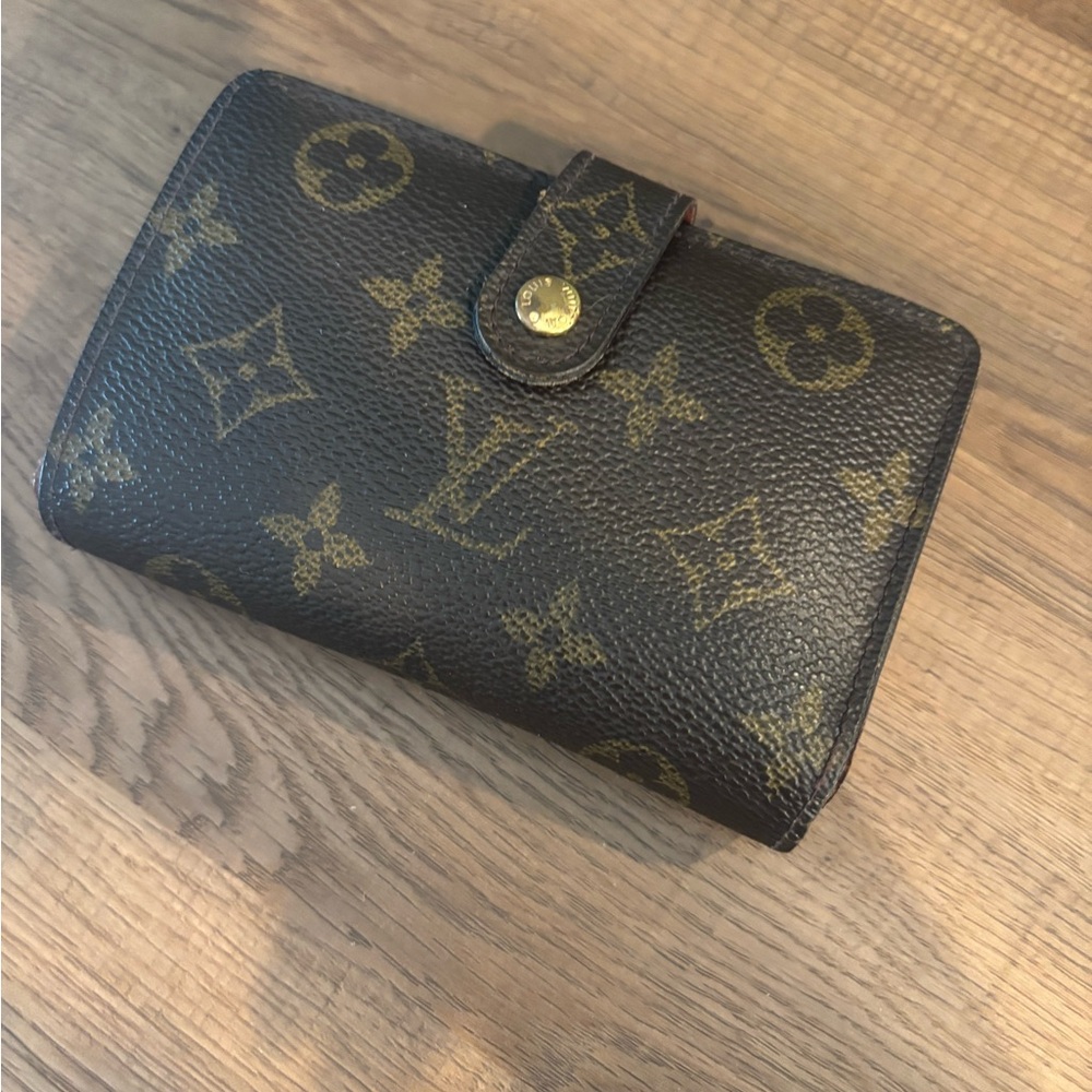 Louis Vuitton Black and Gold Monogram Wallet